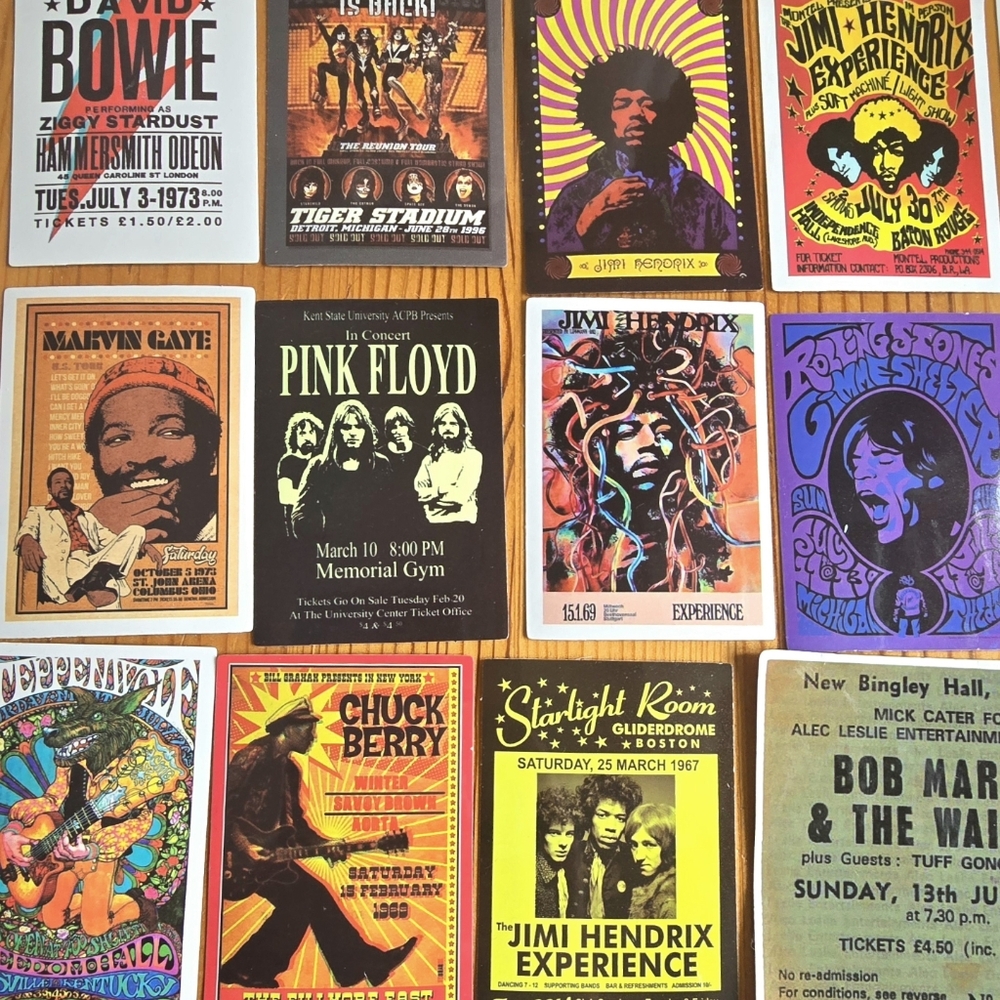 26 Classic Concert Stickers Collection